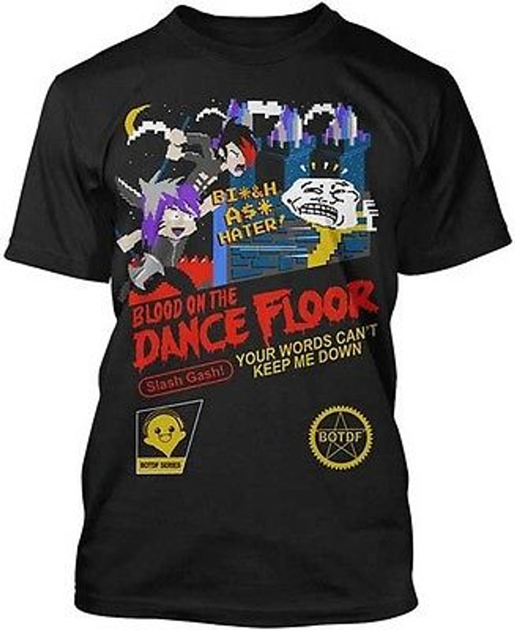 Authentic Blood On The Dance Floor 8 Bit Cartoon Drawing T Shirt
