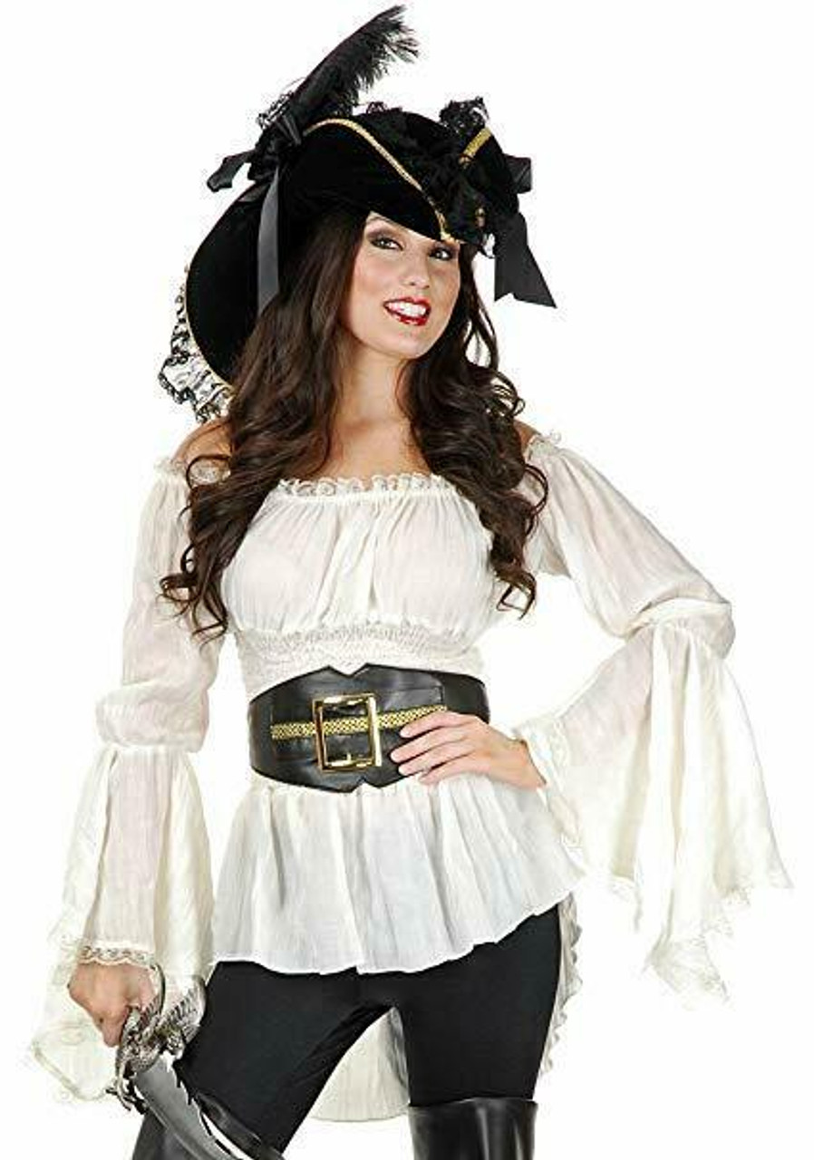 white pirate shirt womens