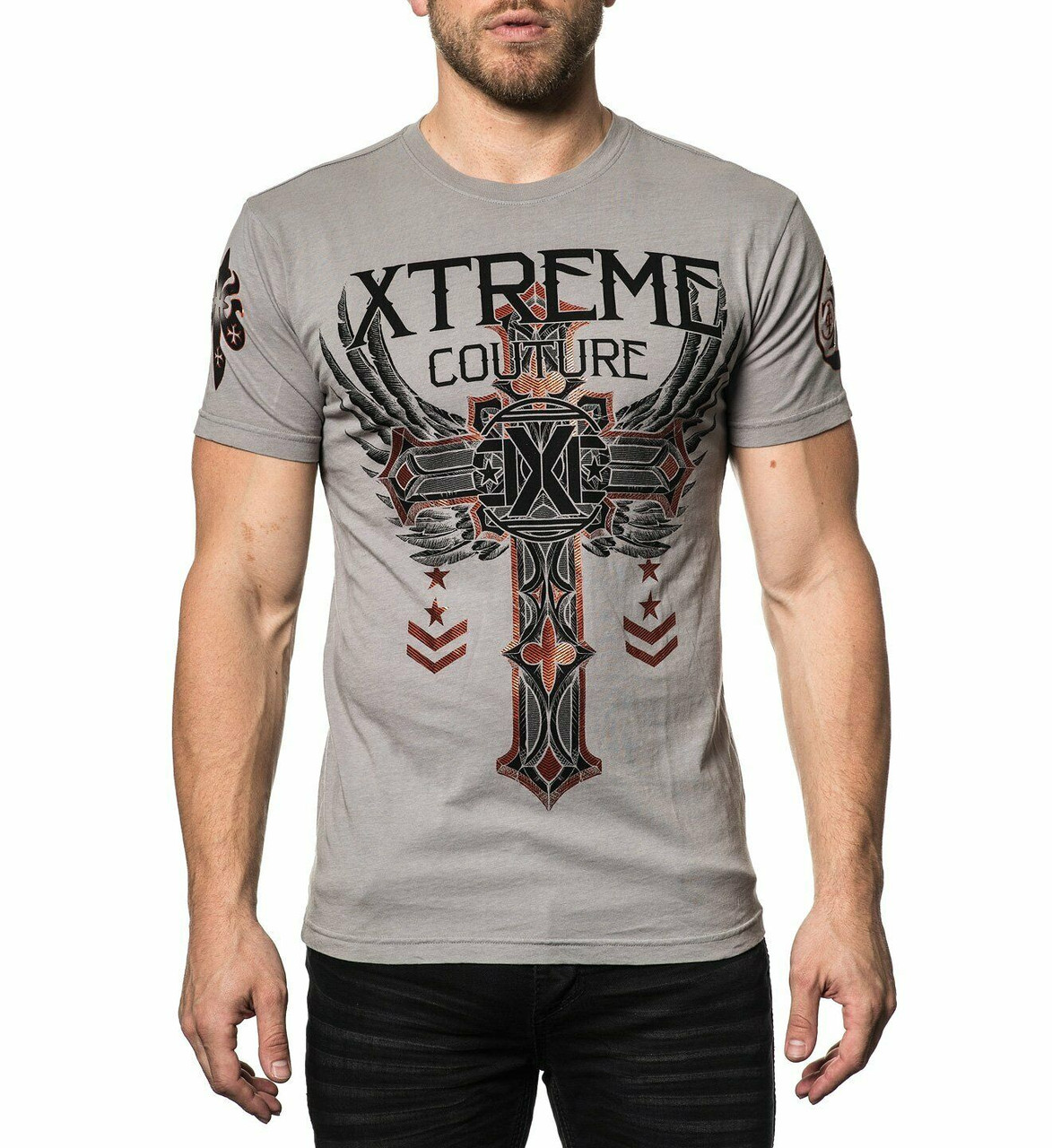 Xtreme Couture by Affliction Faith &amp; MMA UFC Biker Tattoos T Shirt - Apparel