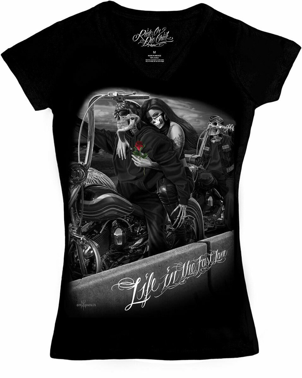 Dga David Gonzales Art Ride Or Die Chick Angels Fast Lane Biker V