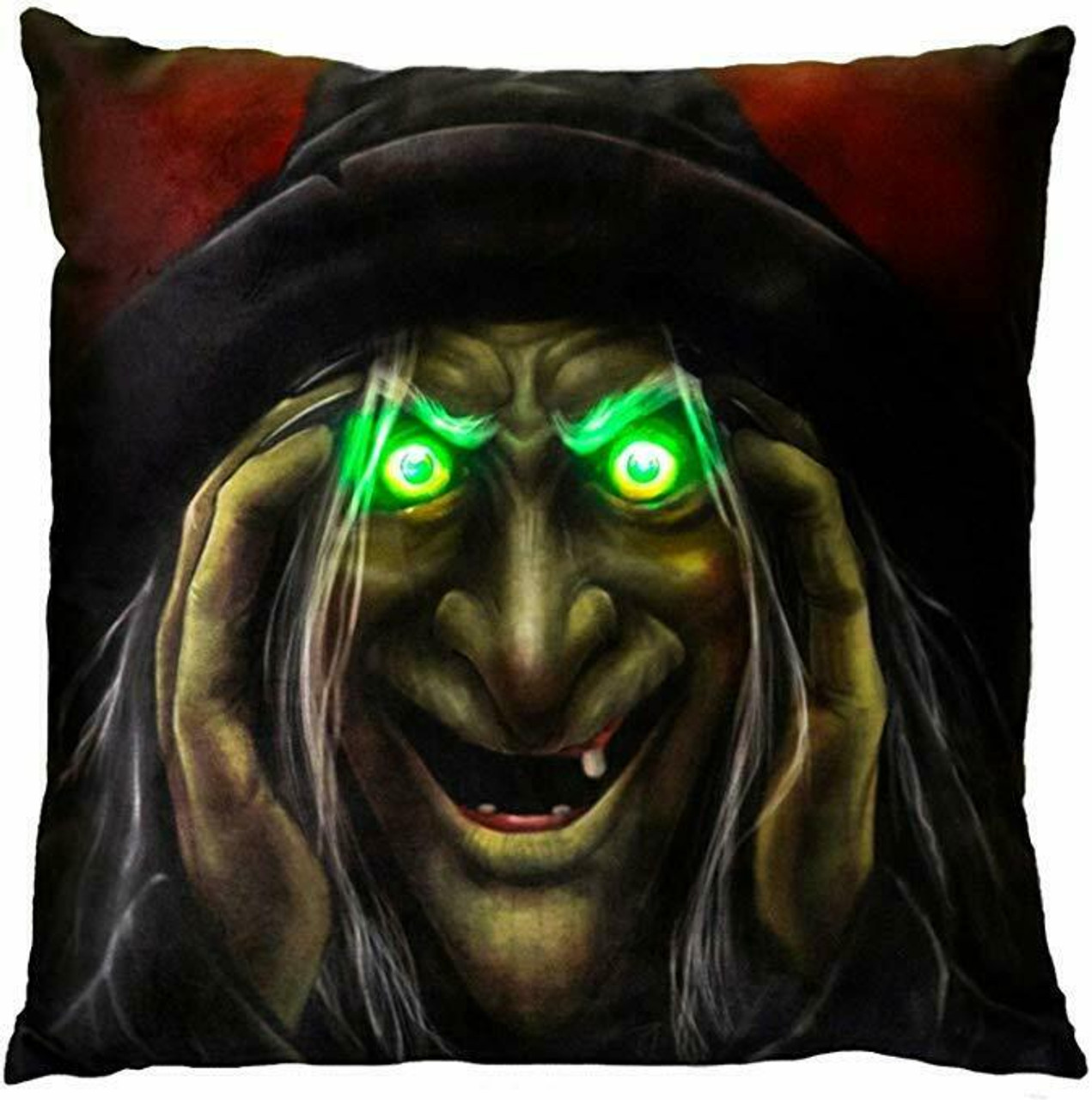 Morbid Enterprises Peekaboo Witch Light Up Pillow Halloween Prop