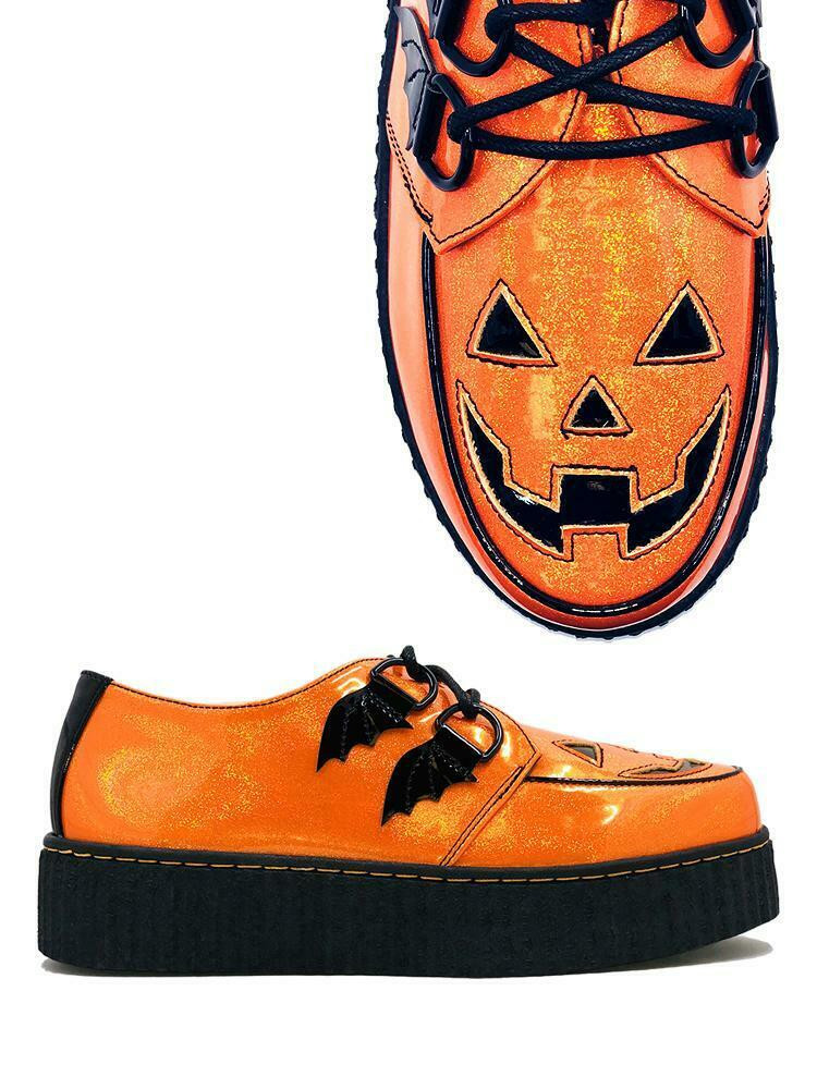 Strange Cvlt Cult YRU Krypt Jack o Lantern Glitter Creepers