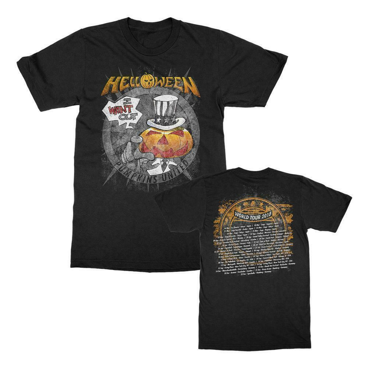 Helloween I Want Out Tour Pumpkin Power Metal Music Band T Shirt Hel Fearless Apparel Helloween I Want Out Tour Pumpkin Power Metal Music Band T Shirt Hel Fearless Apparel