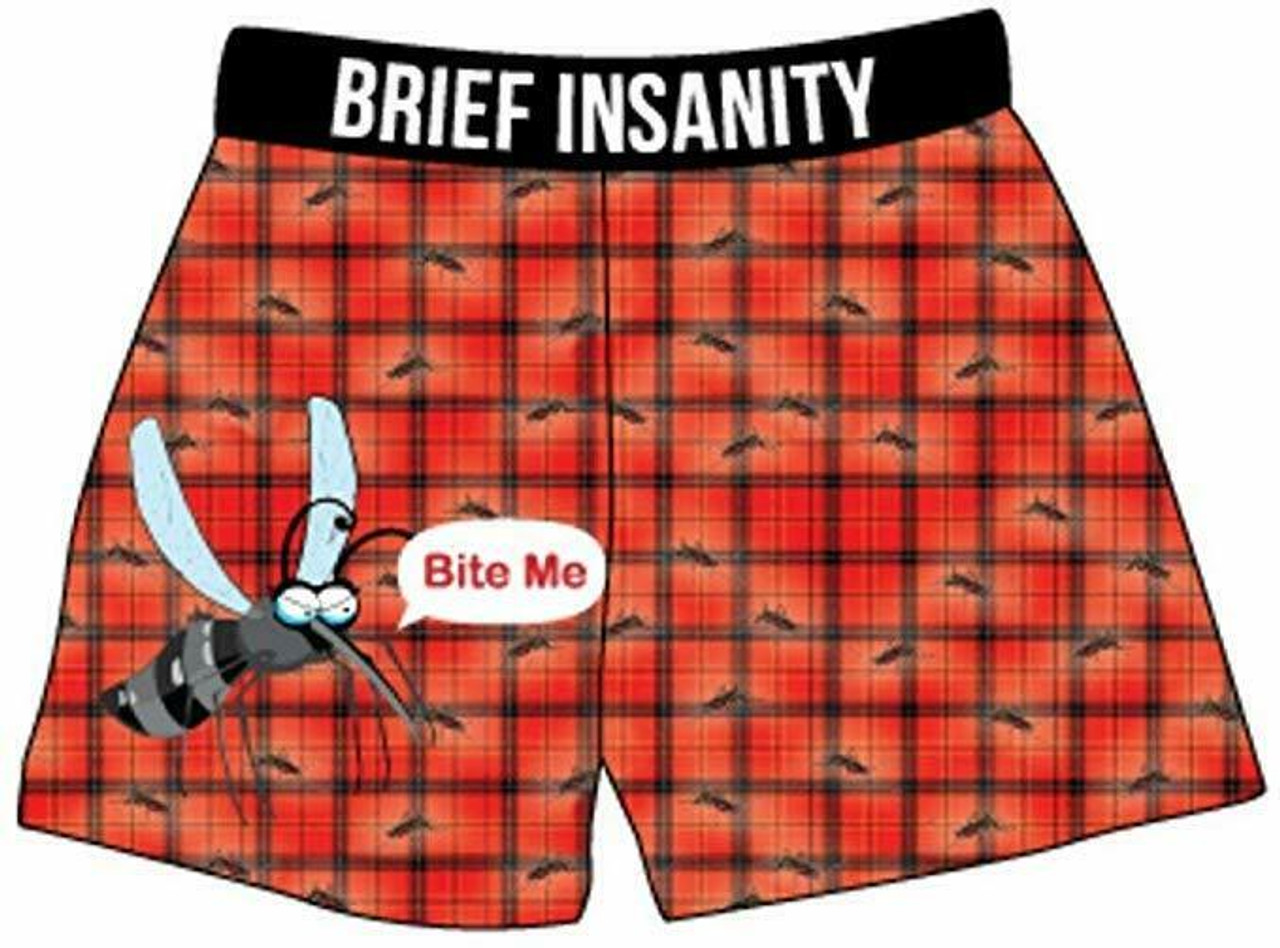BRIEF INSANITY Mens Boxer Shorts Underwear Mouse and Cheese Print BRIEF INSANITY Mens Boxer Shorts Underwear Mouse and Cheese Print