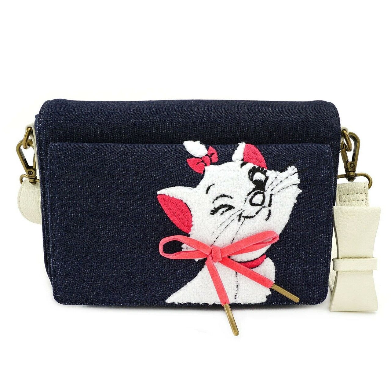 Loungefly Disney Aristocats Movie Marie Denim Crossbody Bag Purse Wdtb1744 Fearless Apparel
