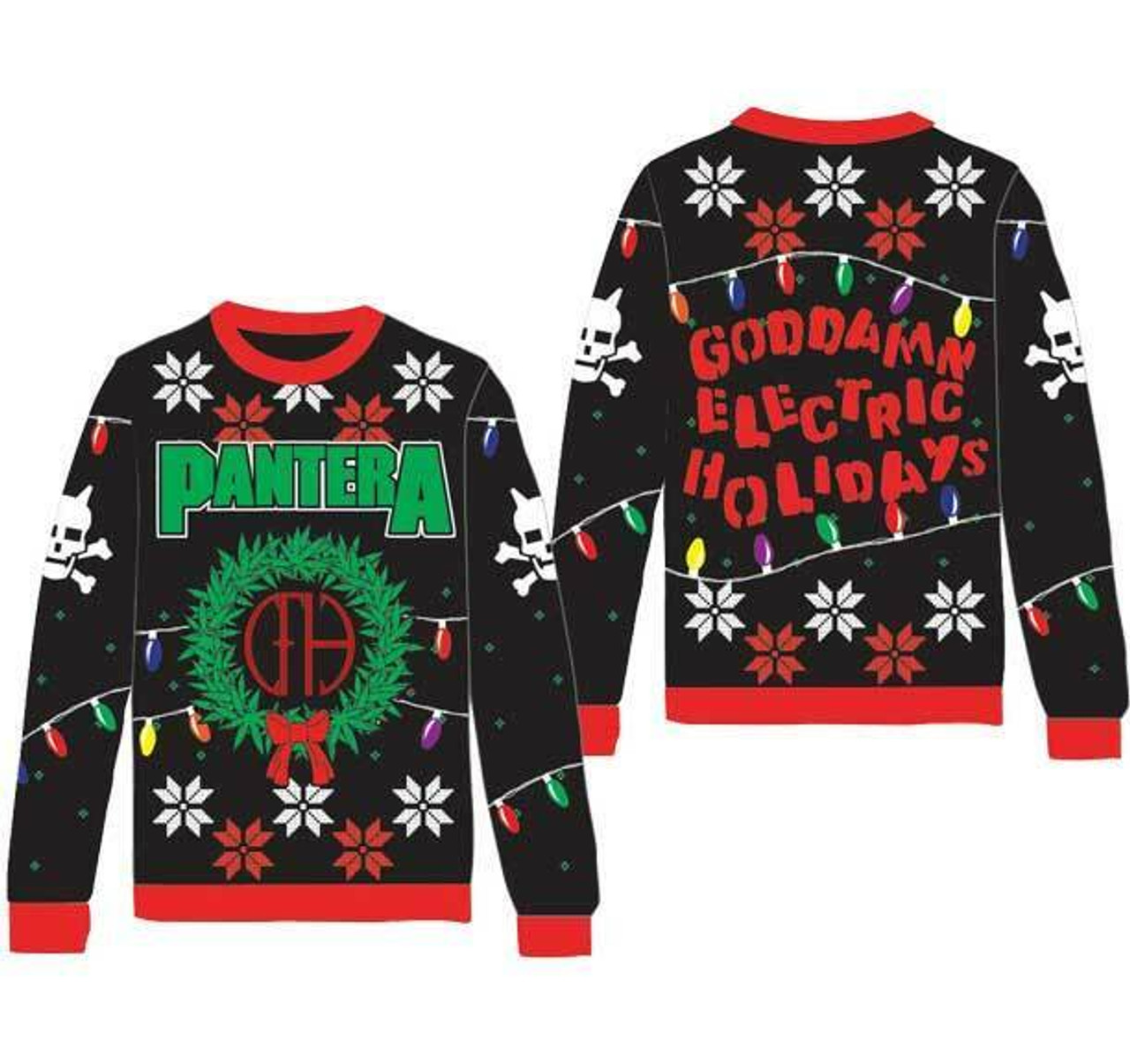 Punk rock christmas sweaters Clearance