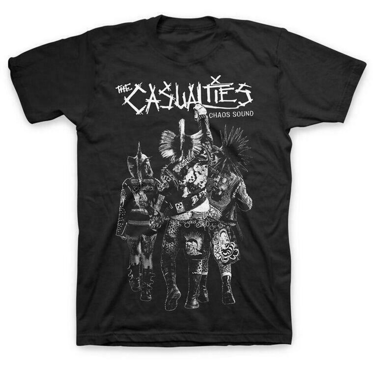 The Casualties Chaos Sound NYC Hardcore Punk Rock Music Band T Shirt  CU10083415