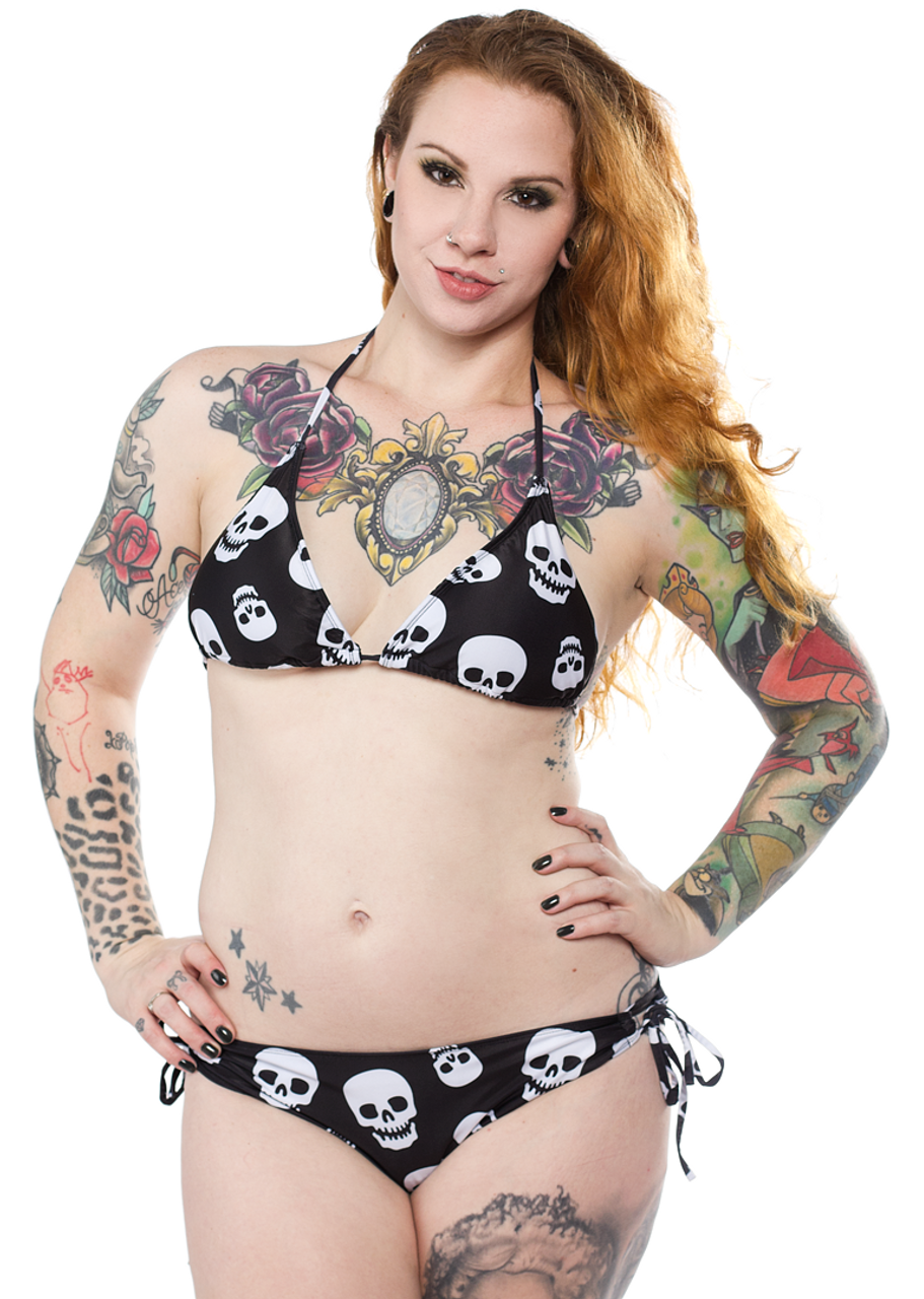 goth bathing suit