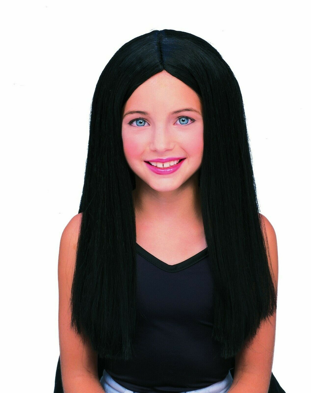 long black hair wig halloween