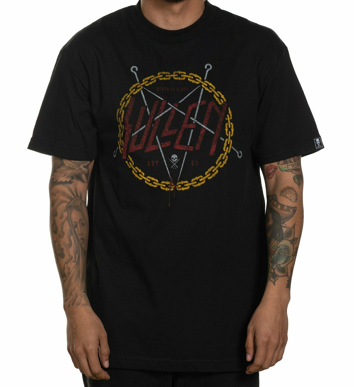 Urban Backwoods Encom II Camiseta De Hombre T-Shirt Negro Talla S