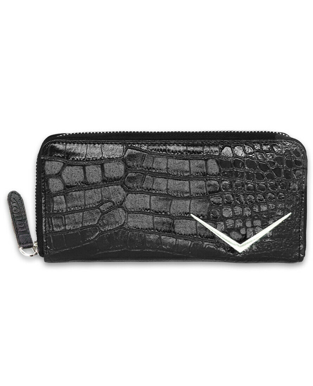 Liquor Brand Chevron Crocodile Rockabilly Punk Clutch Wallet LB