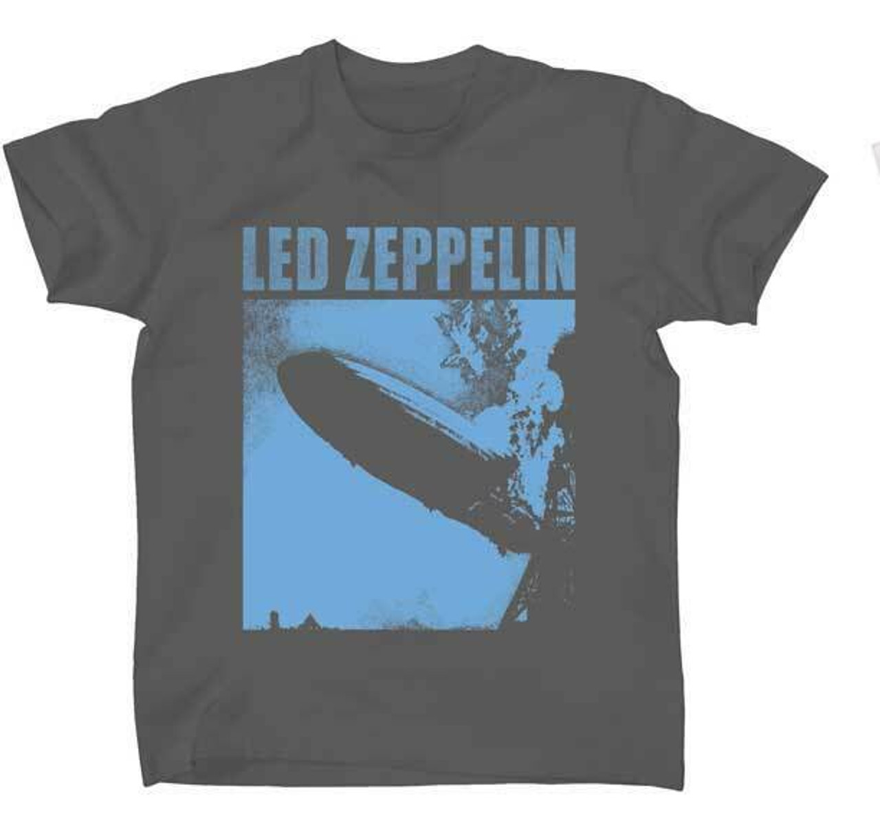 Led Zeppelin Blue Zeppelin Classic Rock Metal Folk Music Band T Shirt  LDZ-1015