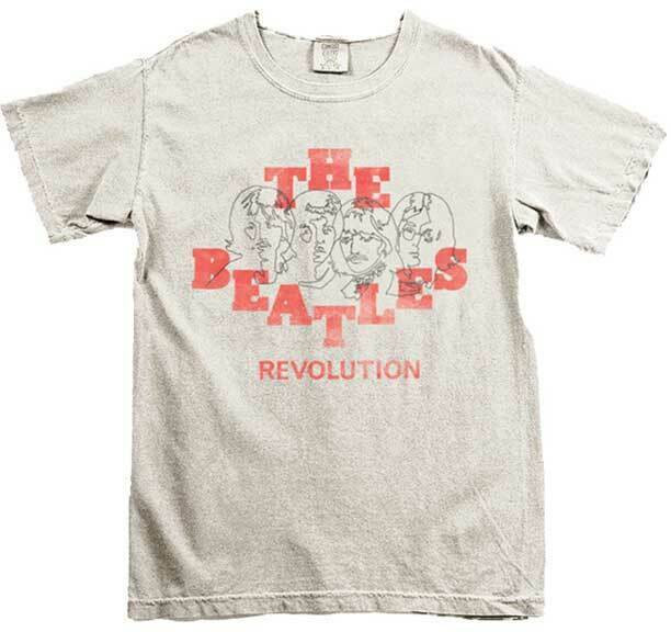 The Beatles Revolution Classic Rock Pop Psychedelic Music Band T