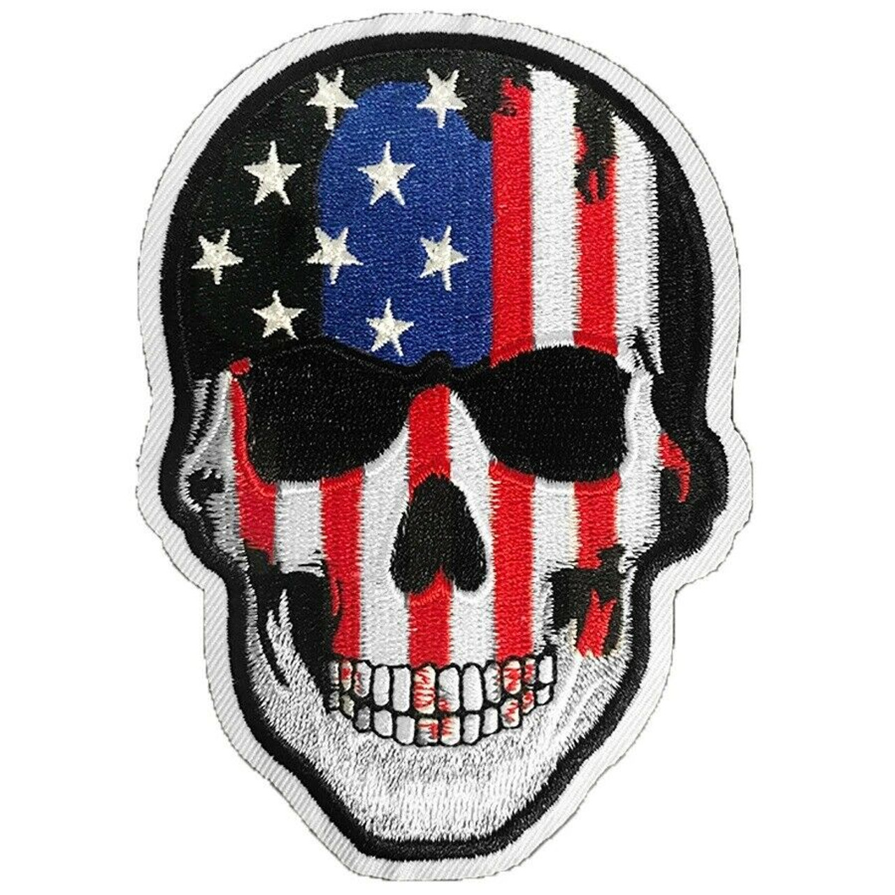 Punk/Skull Patch Motorcycle Biker Embroidered Patches For Clothing