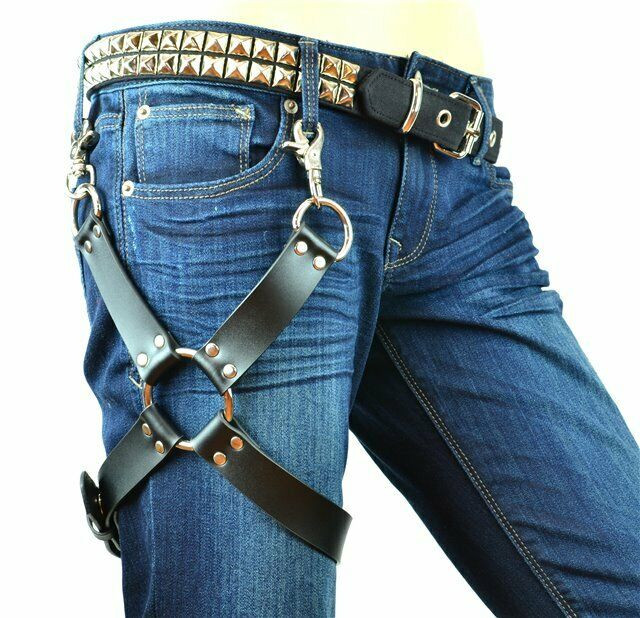 gothic leg harness