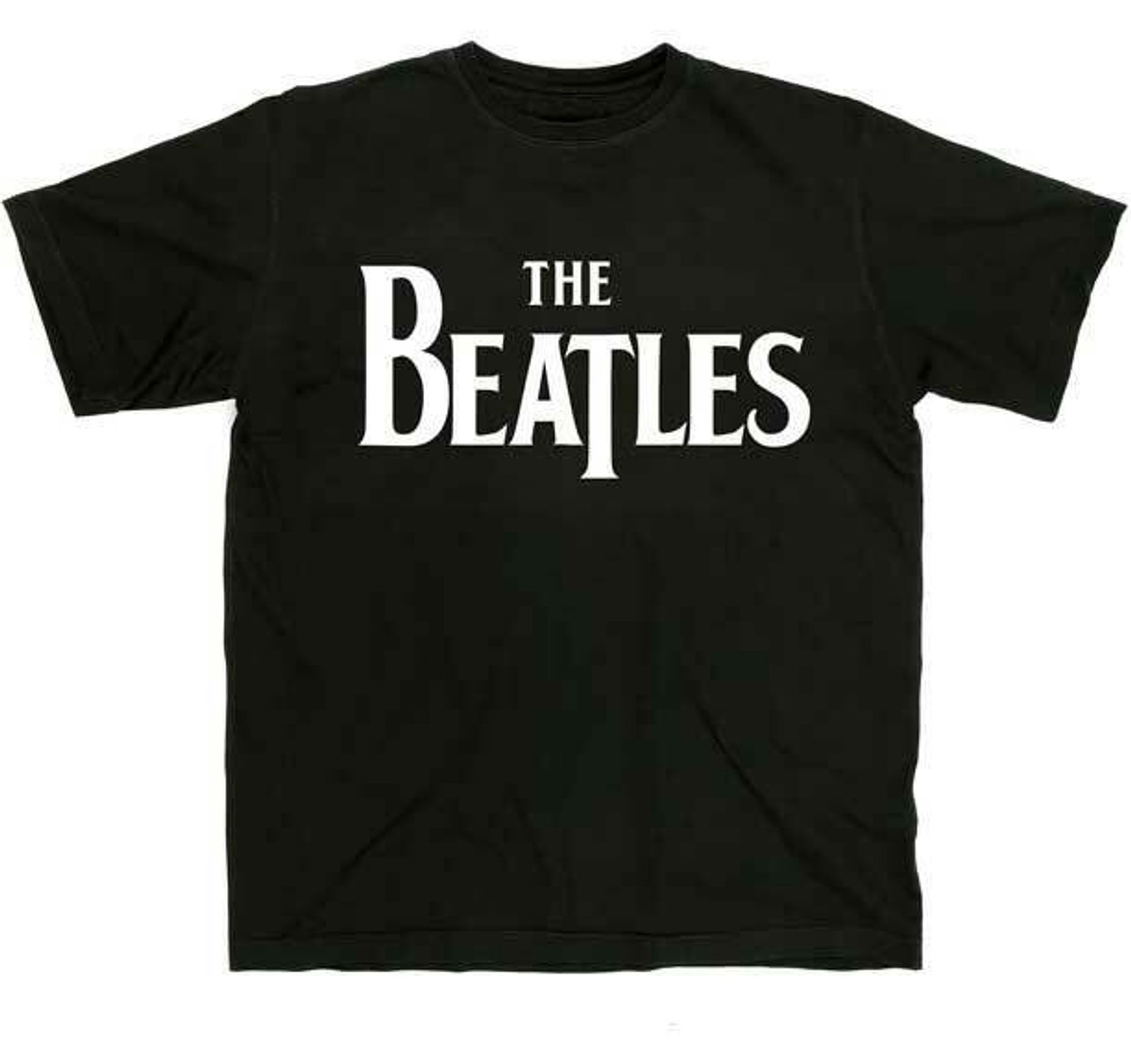 The Beatles Solid Logo Classic Pop Rock British Music Band T Shirt