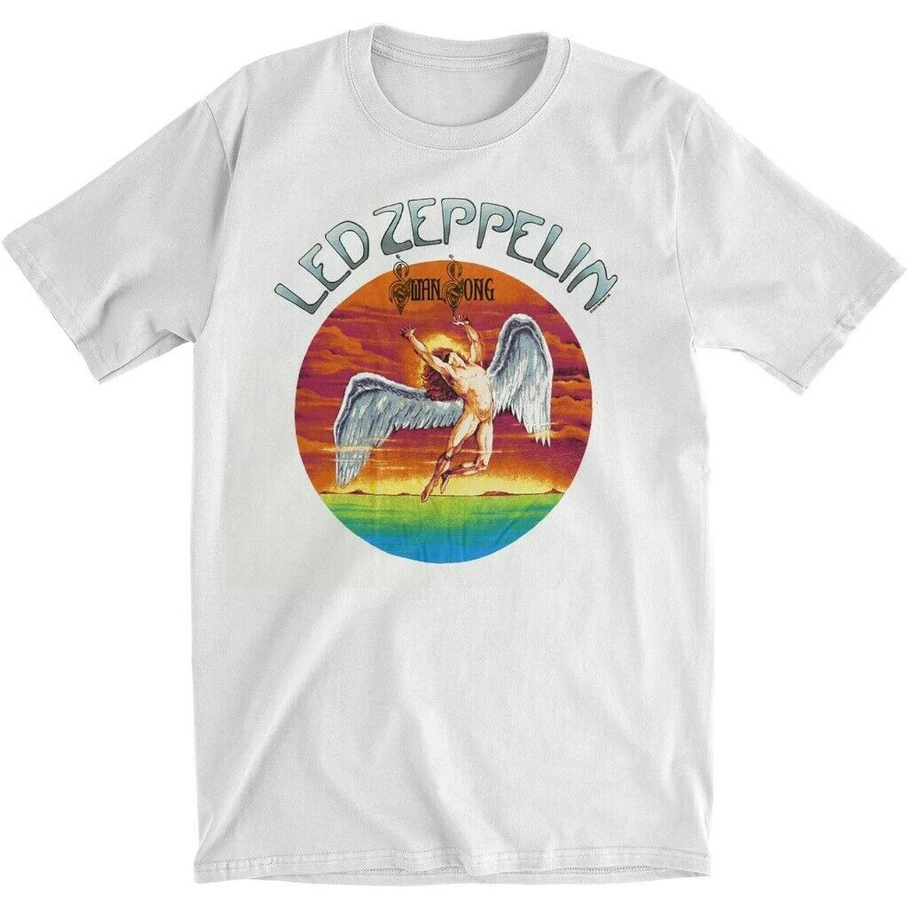 Led Zeppelin Swan Song Sunset Classic Rock Folk Music Band T Shirt