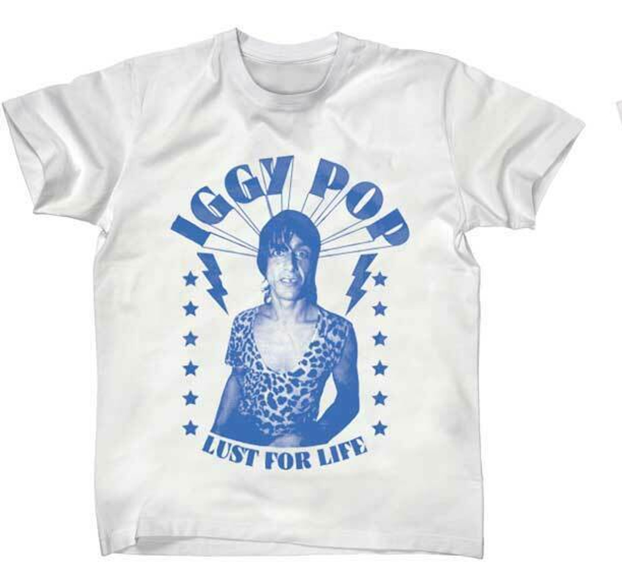 Iggy Pop Lust For Life Album Photo Lightening Punk Rock Music T
