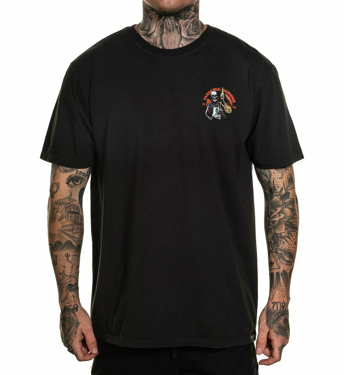 Sullen Art Pandemic Summer 2020 Skeleton BBQ Beer Tattoos Goth T Shirt ...