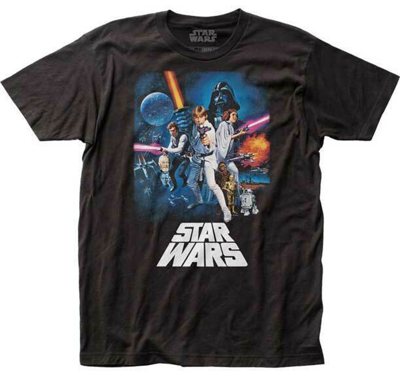 overdracht Discipline esthetisch Star Wars Episode IV A New Hope Poster Luke Skywalker Jedi Movie T Shirt  STAR04 - Fearless Apparel