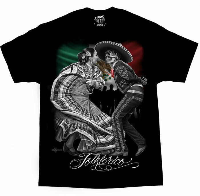 DGA David Gonzales Art Folklorico Flamenco Dancer Skeleton Urban