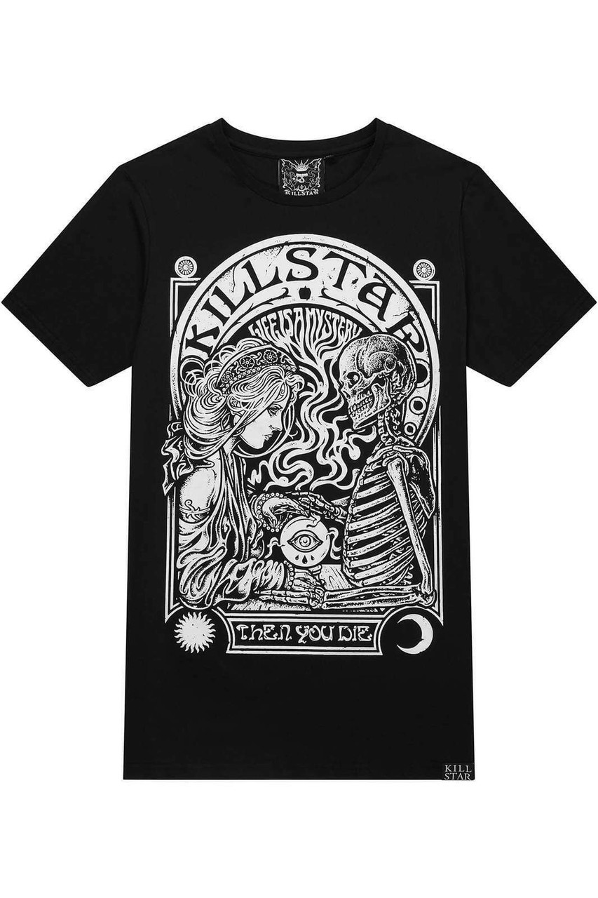 Killstar Mystery Skeleton Gypsy Gothic Punk Tarot Card Death T Shirt ...