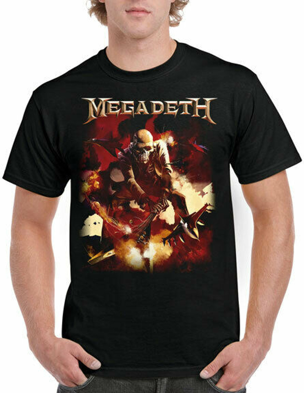 Megadeth Smash Guitar Vic Rattlehead Heavy Metal Music Band