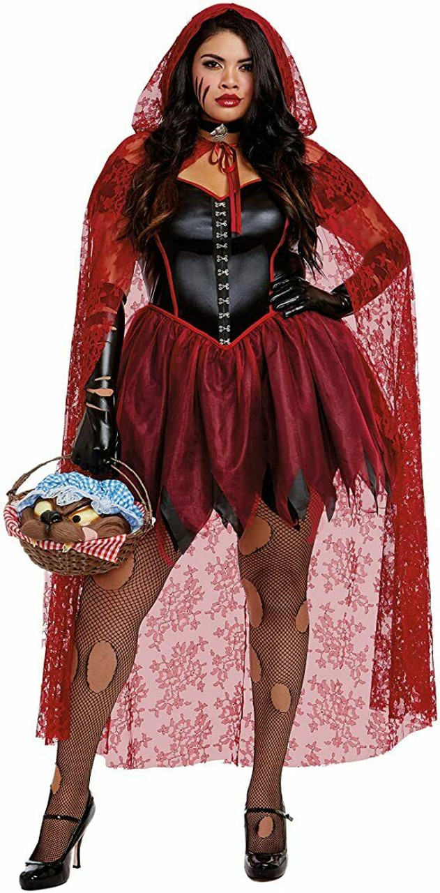 Afskedige sfære sang Dreamgirl Big Bad Red Riding Hood Sexy Plus Size Adult Halloween Costume  11943X - Fearless Apparel