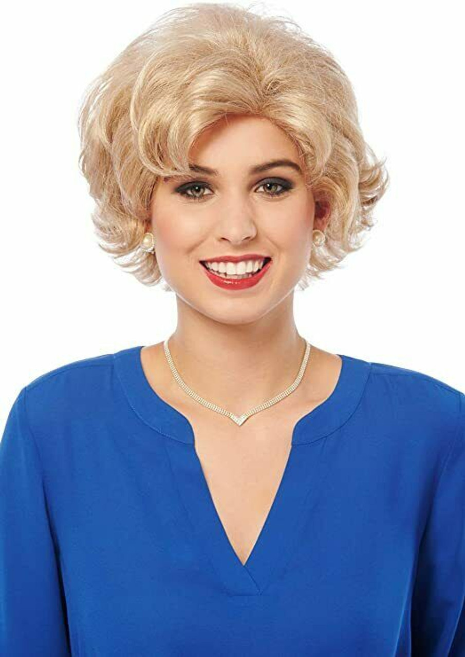 Costume Culture Silly Senior Rose Golden Girls Wig Adult Halloween Costume 24966 Fearless Apparel 