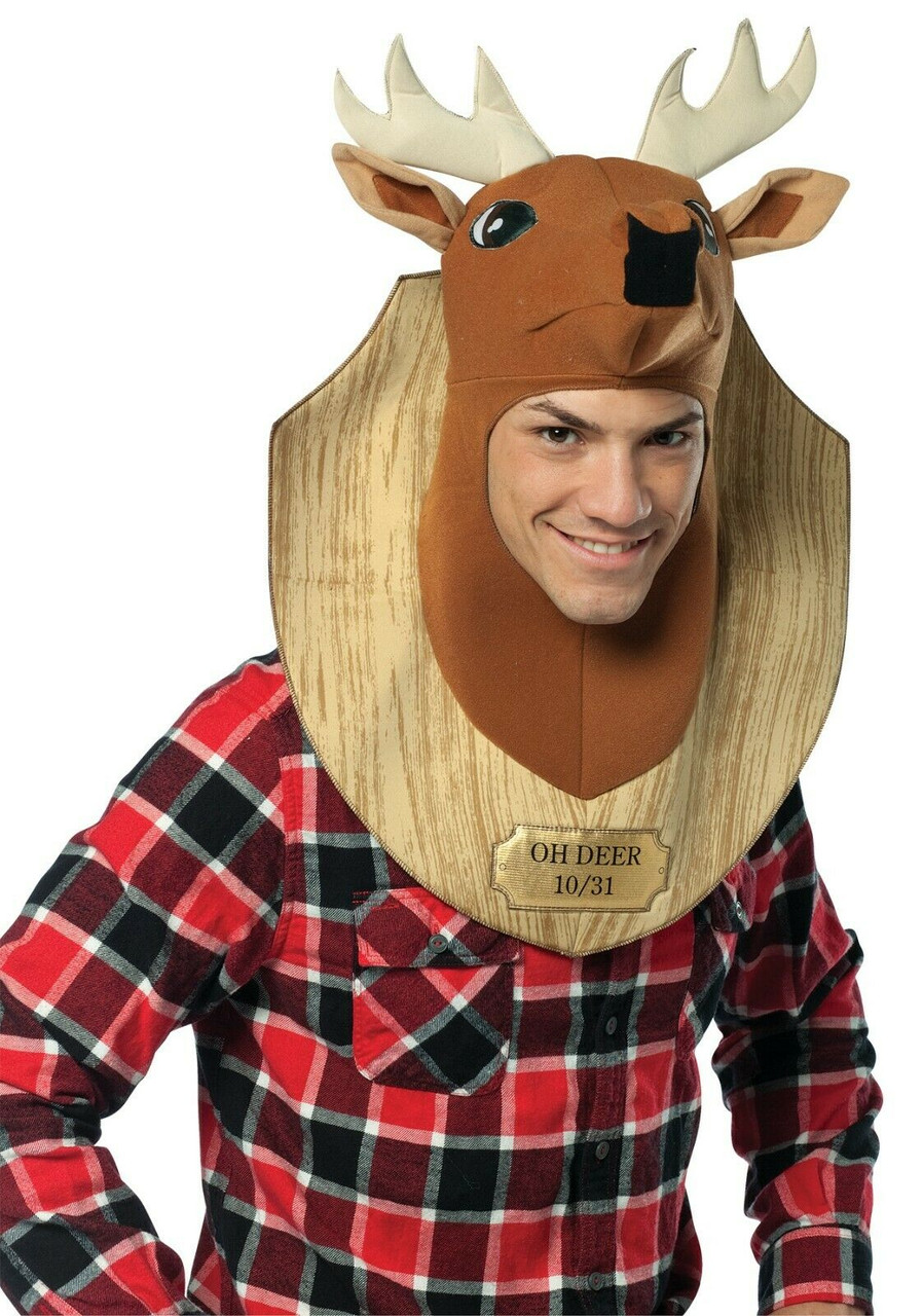 Rasta Imposta Deer Trophy Hunting Taxidermy Funny Adult Halloween Costume  GC6477 - Fearless Apparel