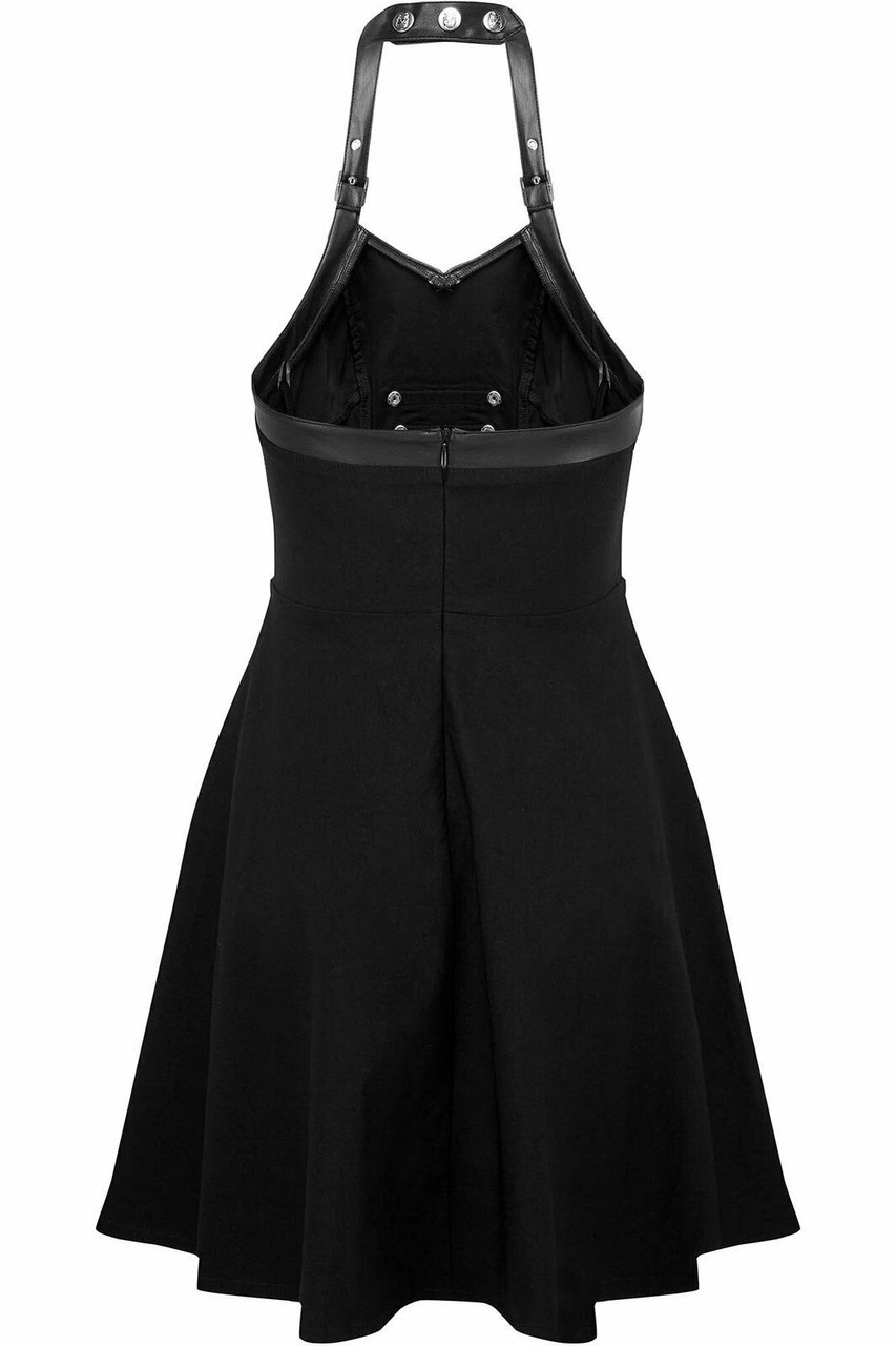 Killstar Sergeants Military Gothic Punk Witch Emo Skater Halter Dress ...