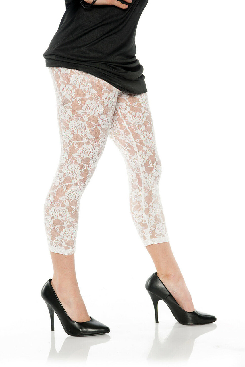 White Lace TT Leggings for MSD – Denver Doll Emporium