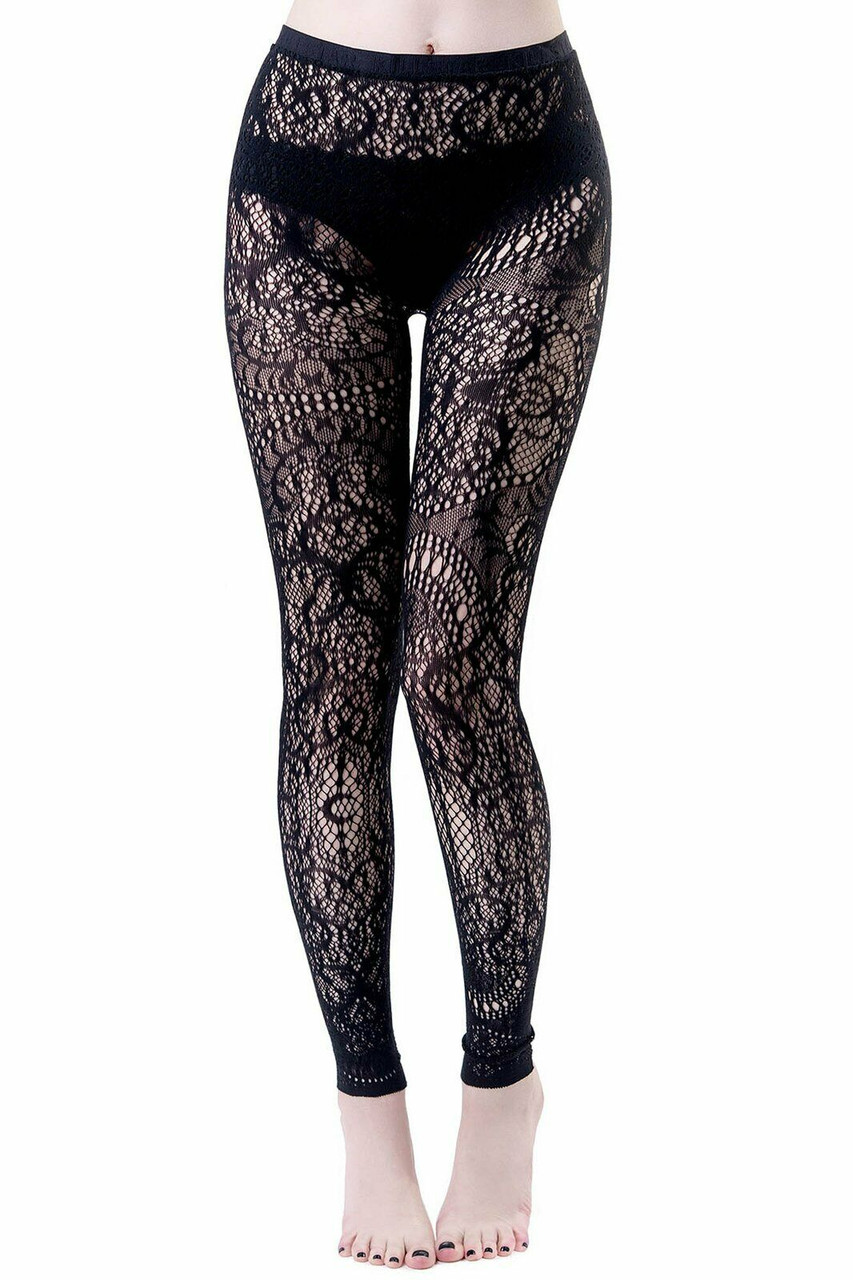 Şahinler Women's White Side Leg Lace Leggings MB878 - Trendyol