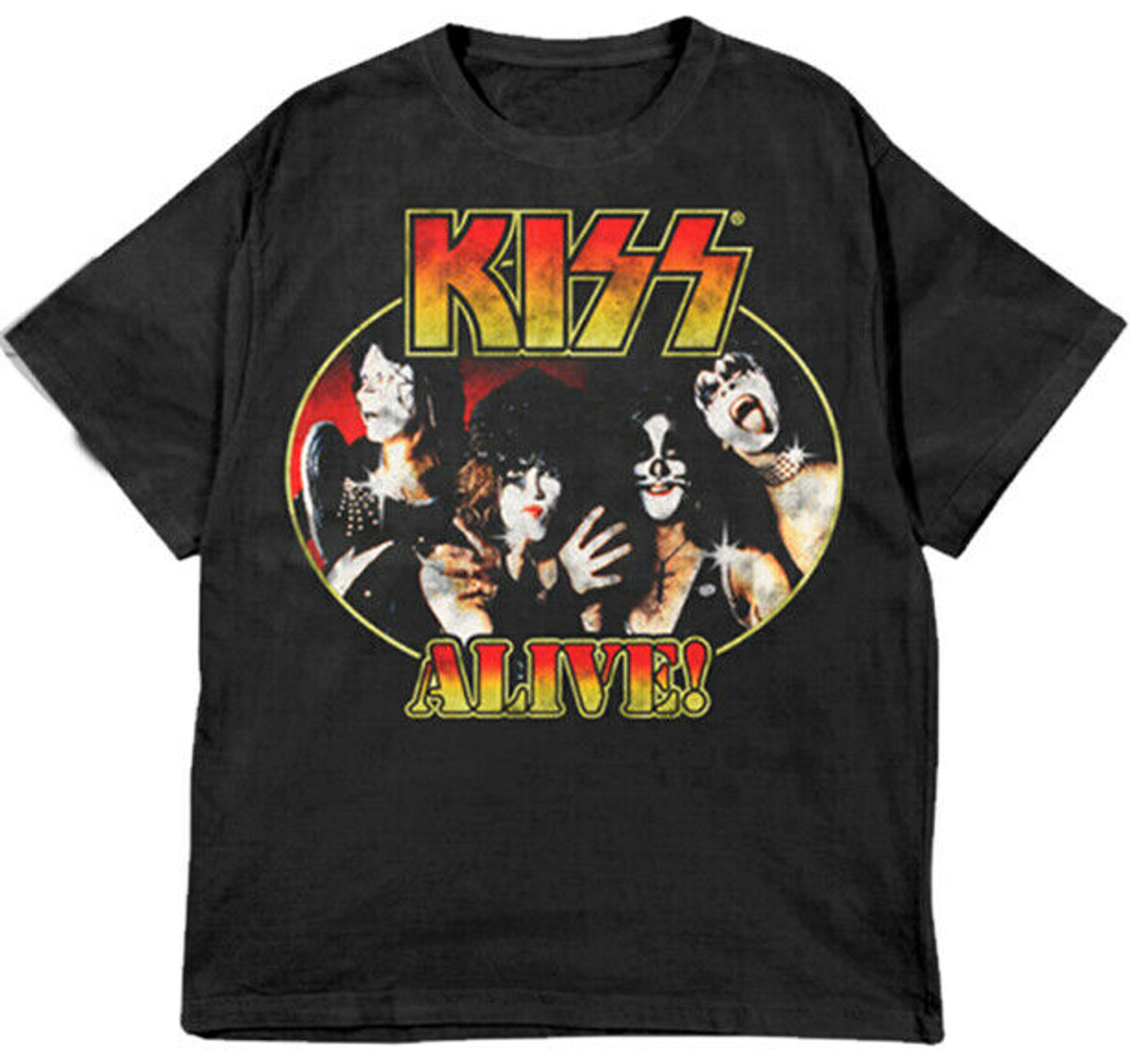 KISS Alive! Album Photograph Heavy Groove Metal Rock Music Band T