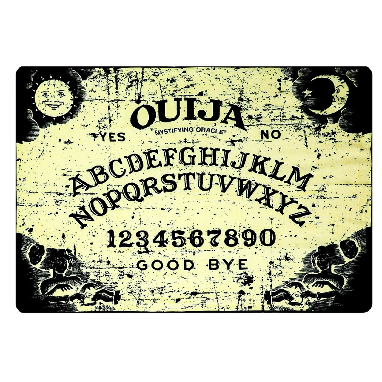 Ouija Spirit Board Gothic Punk Spooky Halloween Horror Ghosts Fleece Throw Blanket BZ9DV8OUI