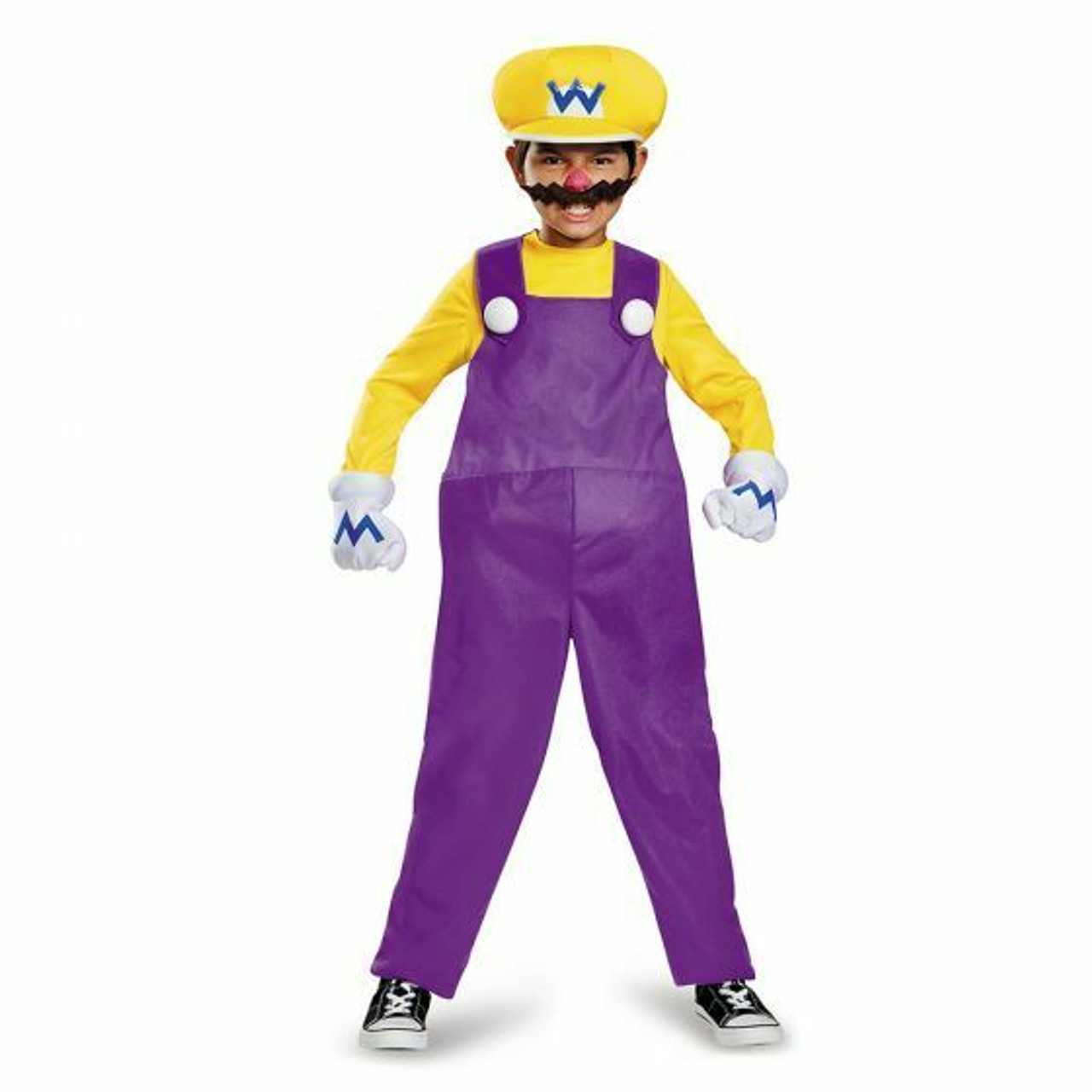 opgraven Mordrin test Disguise Super Mario Wario Deluxe Video Games Childrens Halloween Costume  98815 - Fearless Apparel