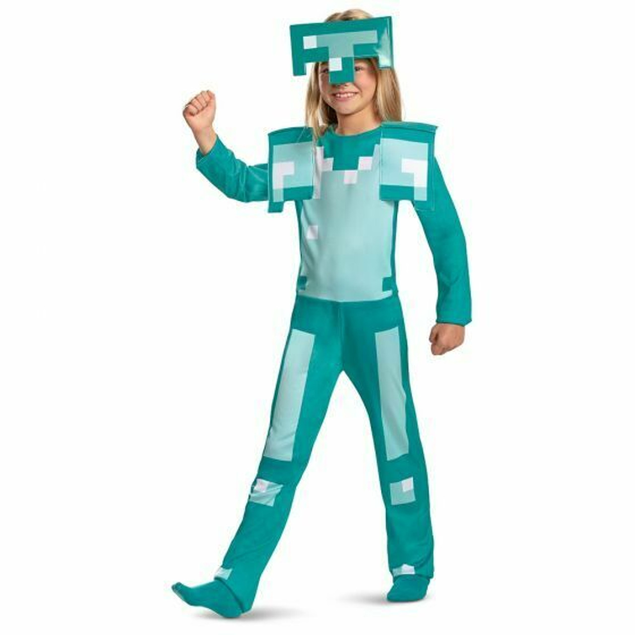 Disguise Minecraft Netherite Armor Childrens Unisex Video Game Halloween  Costume