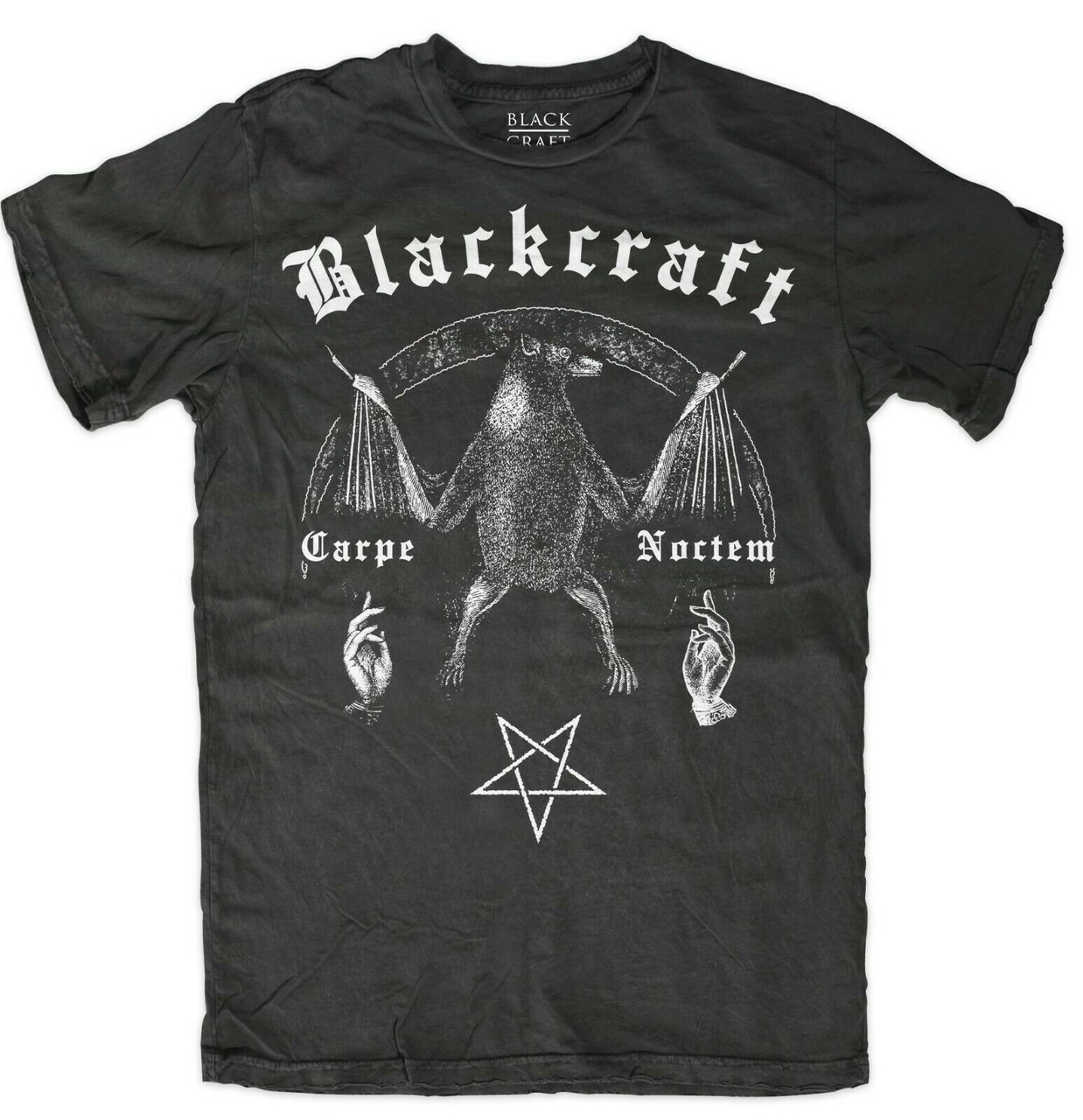 Blackcraft Cult Darkness Carpe Noctem Bat Witch Pentagram Gothic T ...