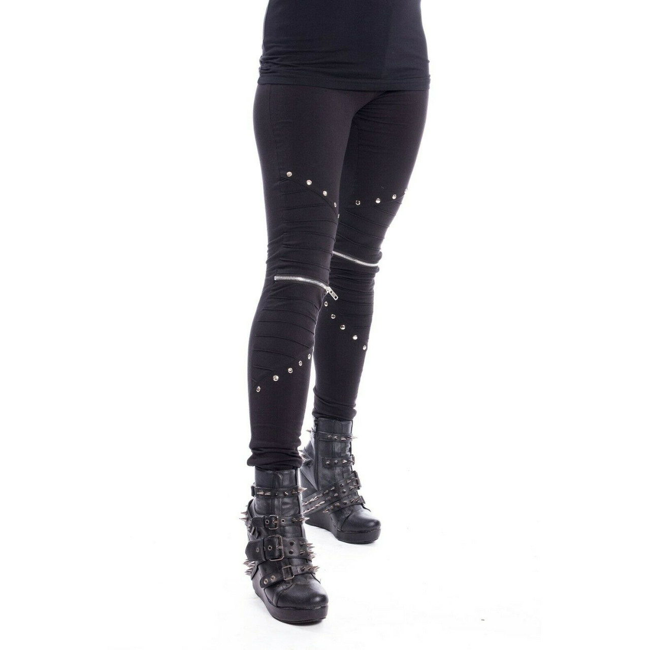 Vixxsin Wind Studded Zippers Gothic 