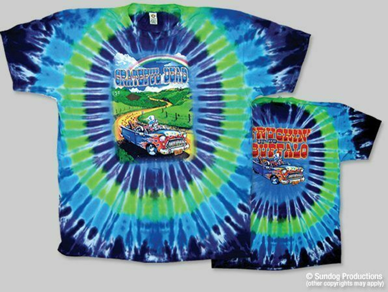 Sundog Truckin To Buffalo Grateful Dead SYF Classic Rock Tie Dye T Shirt  NF152AA