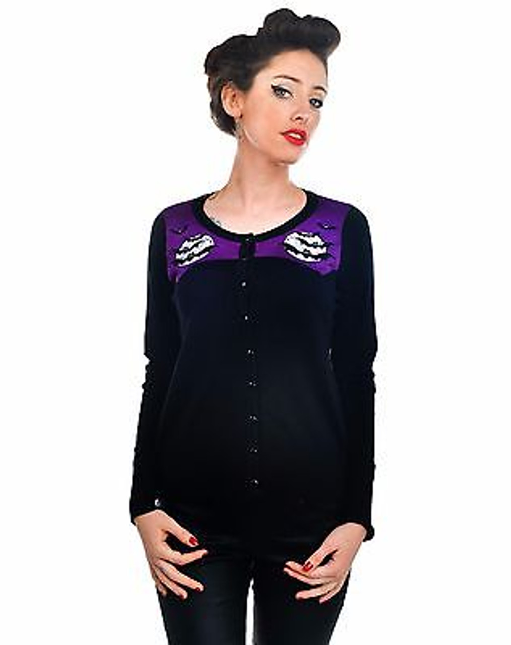 Too Fast Sea Garden Octopuss Shark Seahorse Sweater Tattoo Cropped Cardigan S-Xl Too Fast Sea Garden Octopuss Shark Seahorse Sweater Tattoo Cropped Cardigan S-Xl