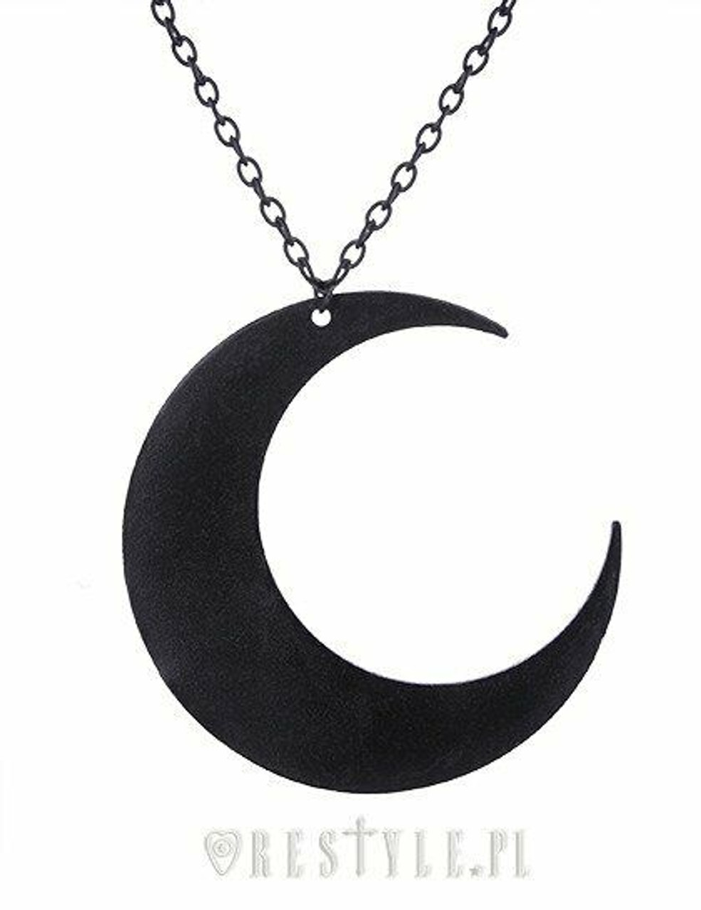 New silver and moon pendant bracelet pendant crescent moon gothic witch