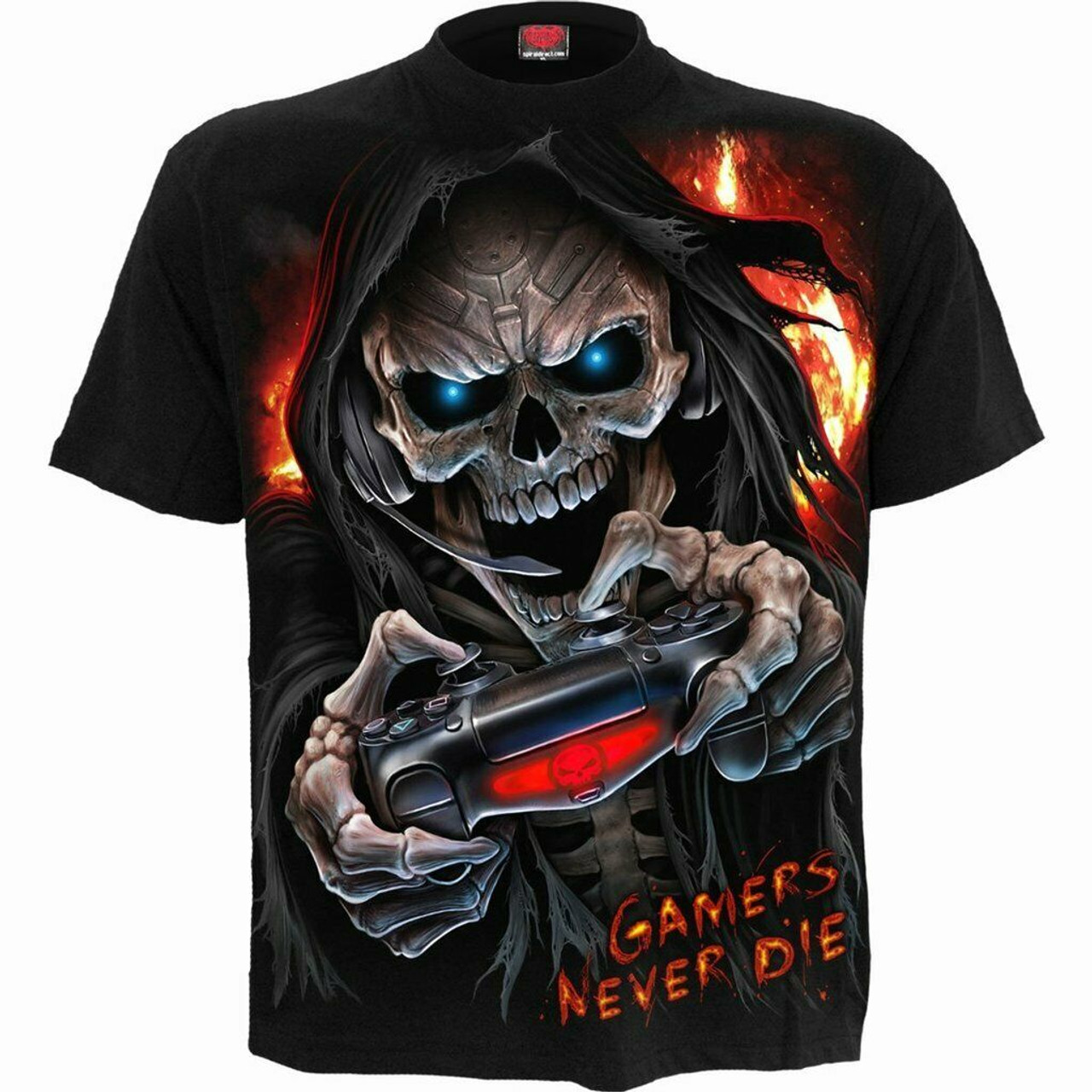 DimMoire/SkullダメージT/Black DimMoire/SkullダメージT/Black
