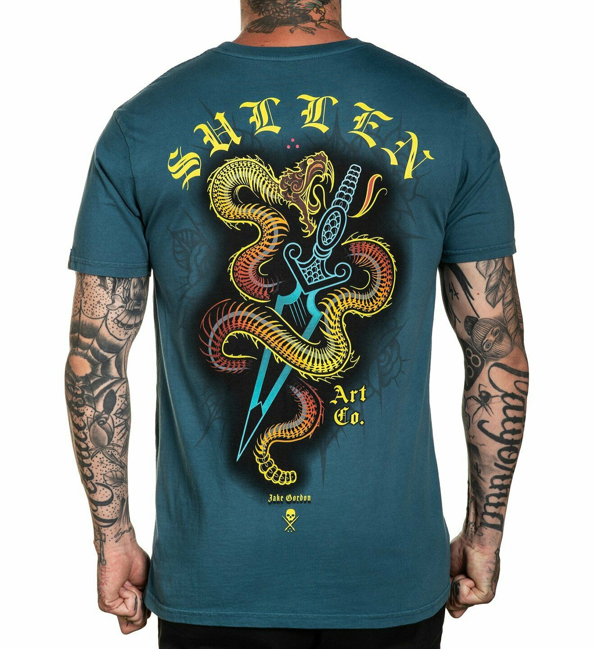 【CPGN STUDIO】Hesher Tattoo Tee Sullen Shake Snake Dagger Sword Jake Gordon Tattoo Artist