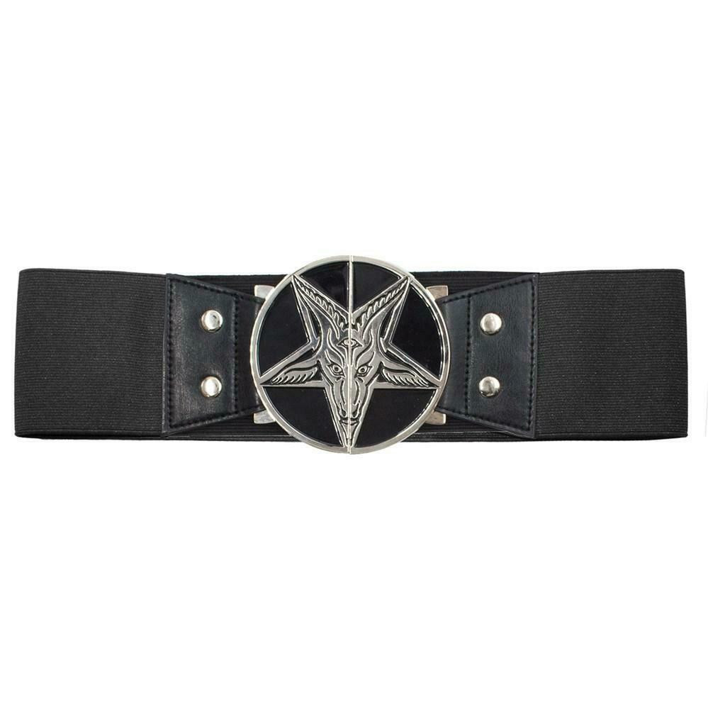 baphomet belt buckle