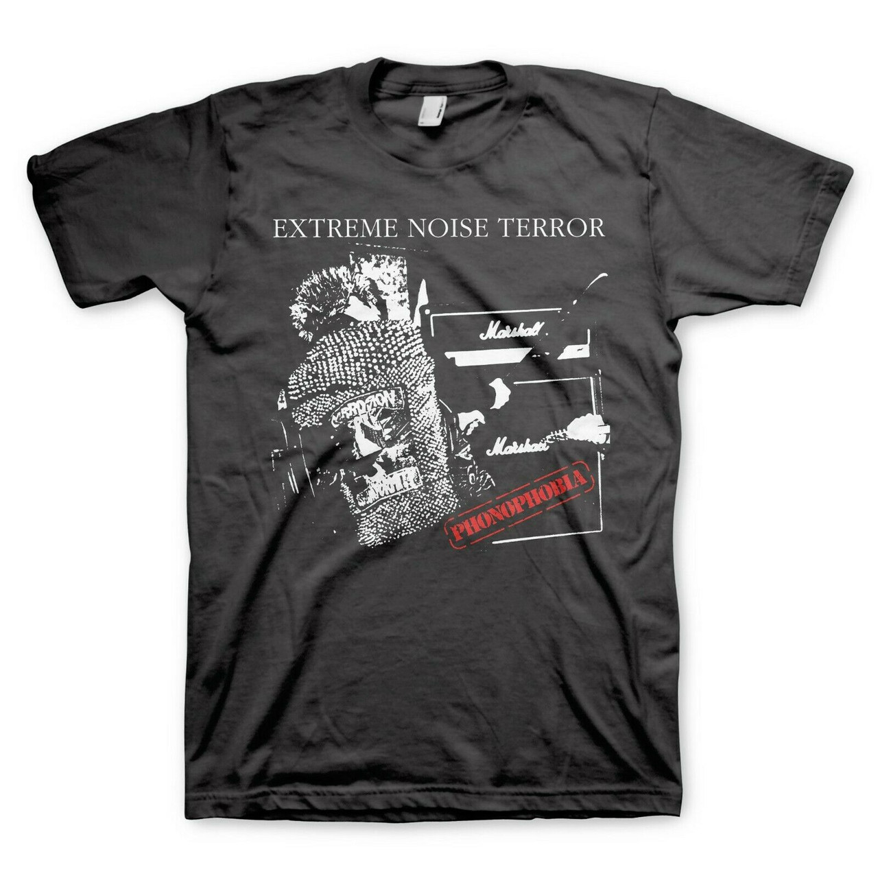Extreme Noise Terror Phonophobia Album Cover Death Metal Band T