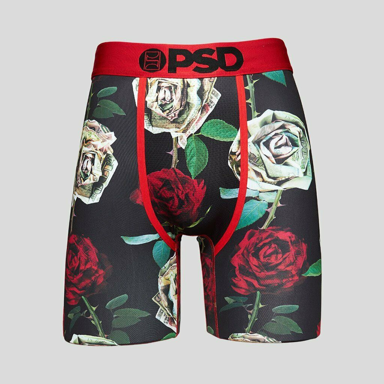 PSD 100 Roses Money Hundreds Dollars Bills Boxers Briefs Underwear