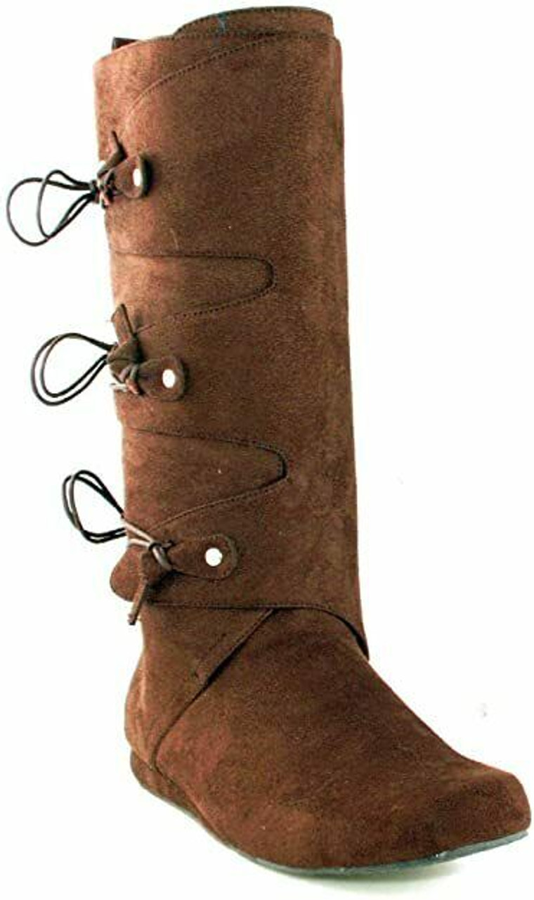 Ellie Brown Renaissance Moccasin Peter Pan Halloween Costume Boots