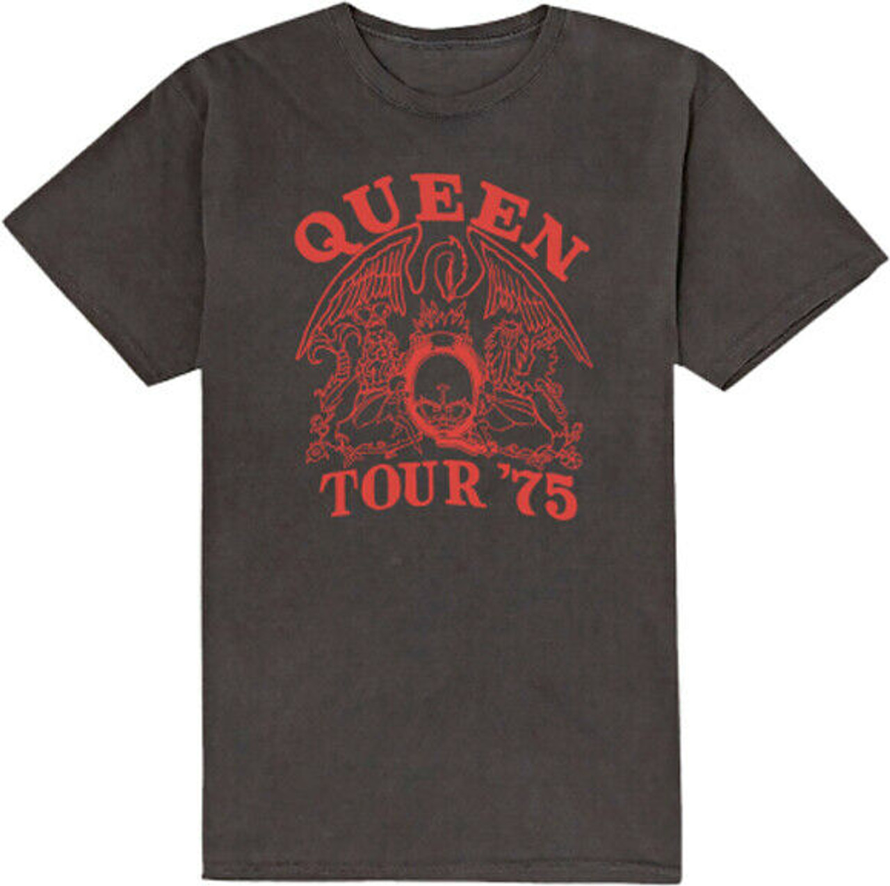 Queen Tour 75 Freddie Mercury Classic Rock n Roll Music Band T