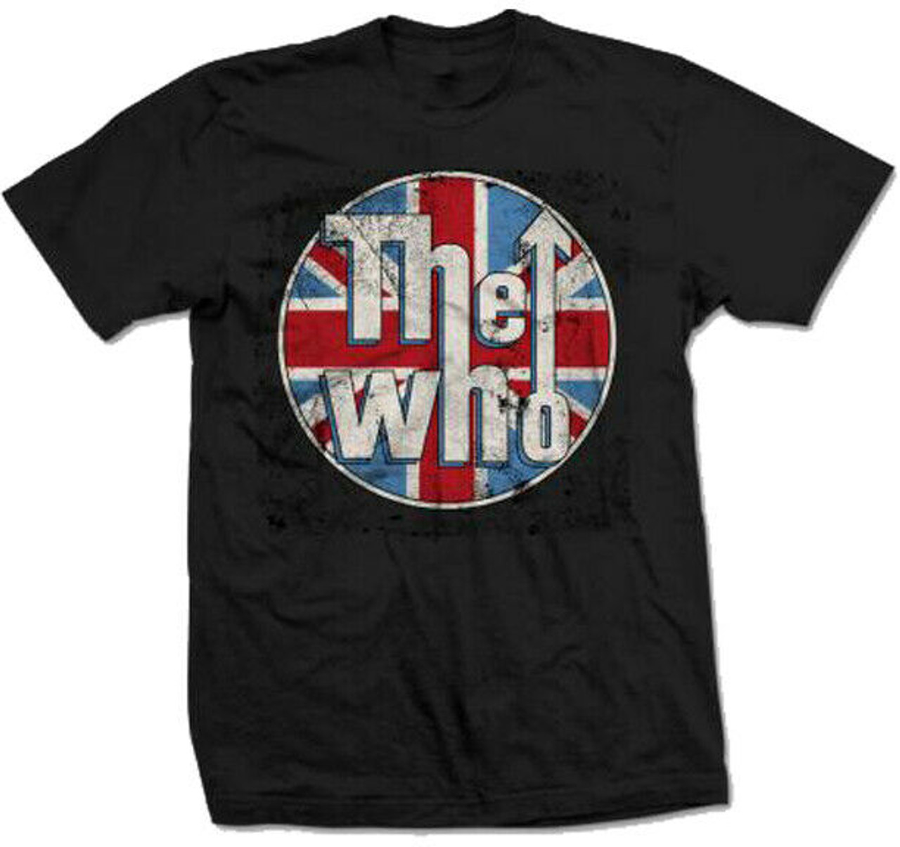 Paradoks spektrum Ritual The WHo Distressed Union Jack British Classic Rock Music Band T Shirt  15841122 - Fearless Apparel